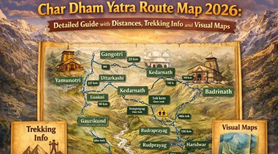 Chardham Route Map