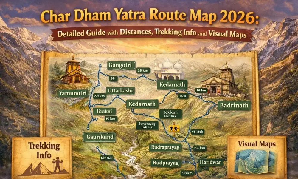 Chardham Route Map